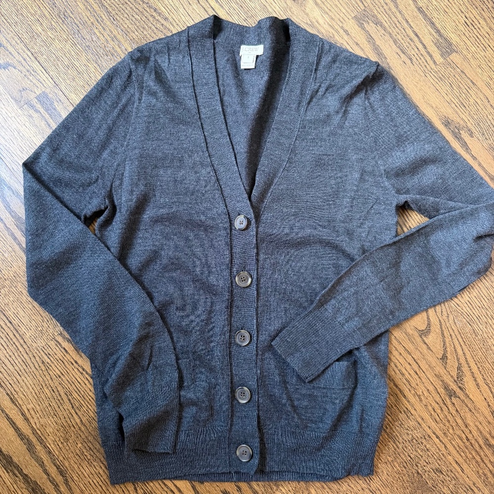 J Crew Factory Grey Cardigan